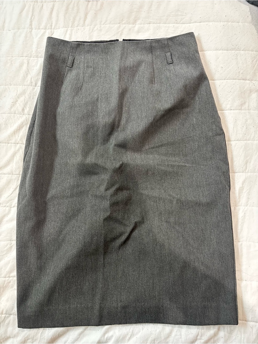 Express Women's Charcoal Gray Pencil Skirt